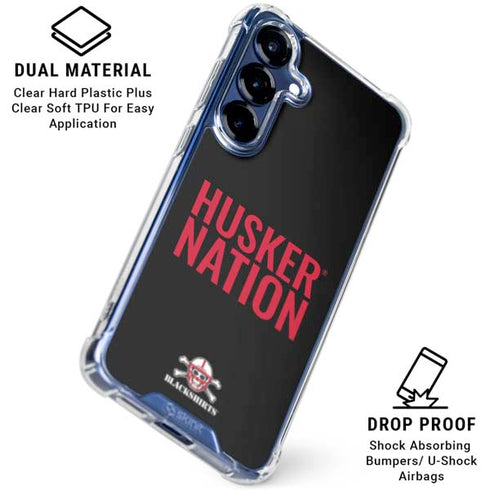 University of Nebraska Husker Nation Galaxy S25 Clear Case